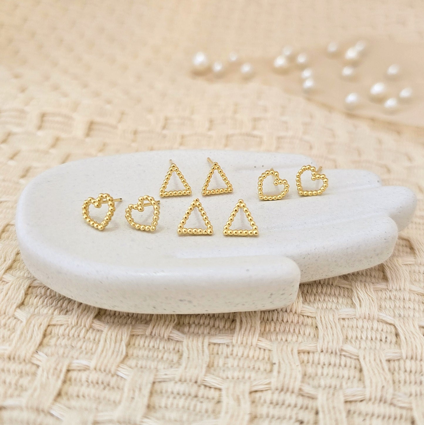 Topitos de oro laminado 18k Ref. 34212