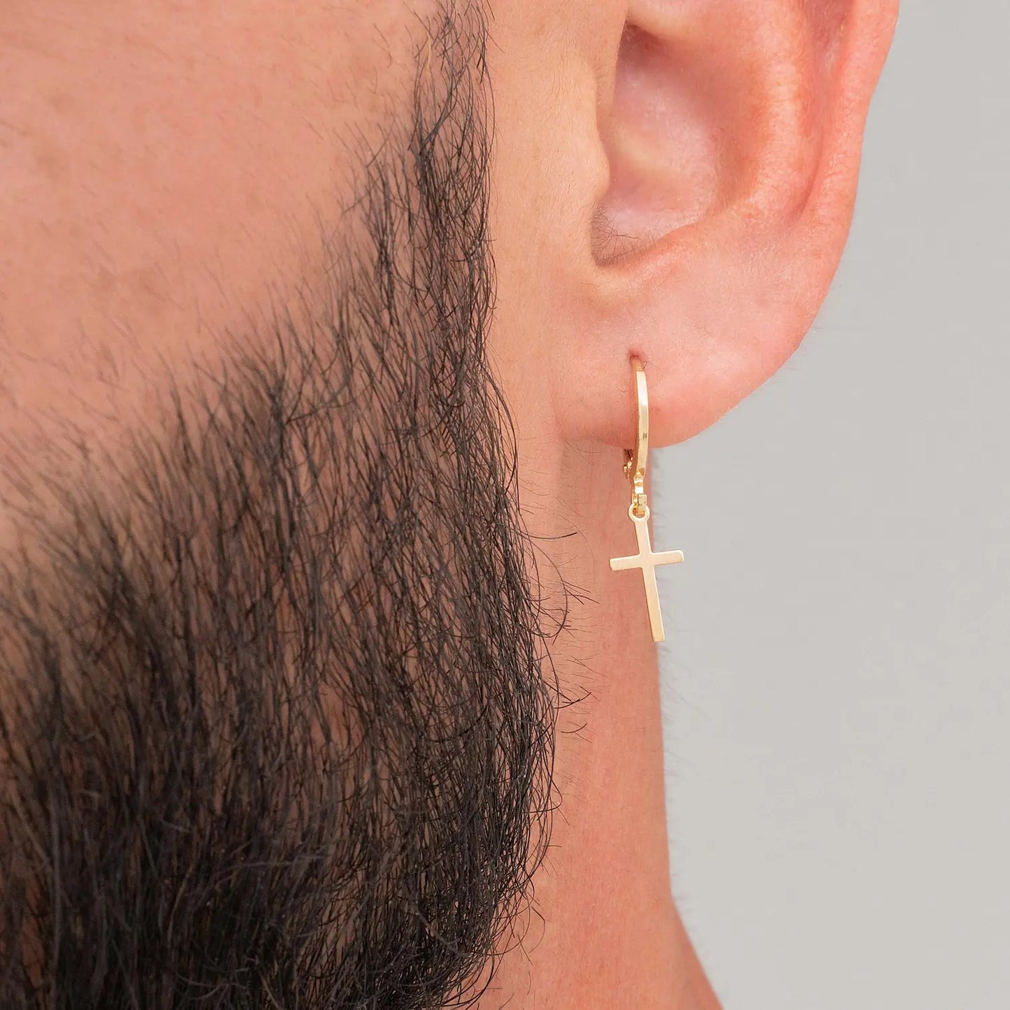 Candonga de oro laminado 18k hombre Ref. 34008