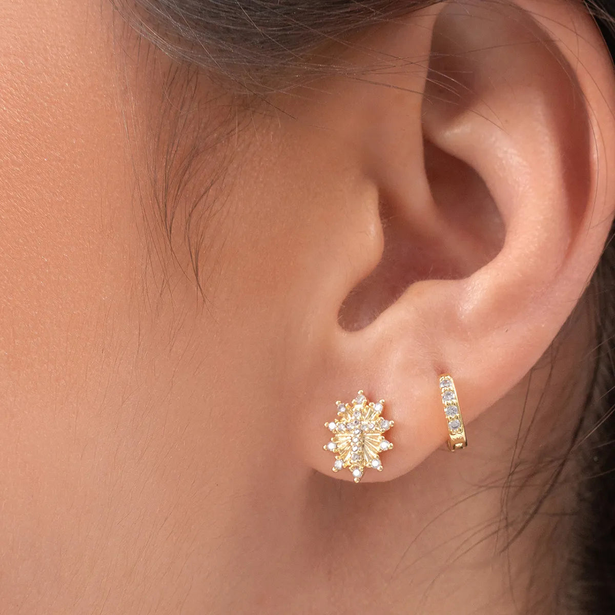 Topitos de oro laminado 18k Ref. 34035