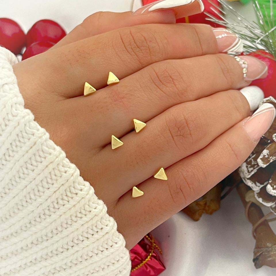 Topitos de oro laminado 18k Ref. 34122