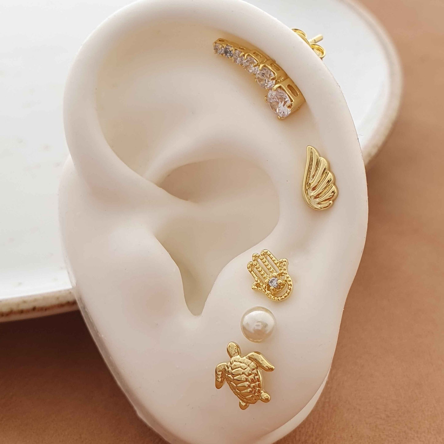 Topitos de oro laminado 18k Ref. 34162