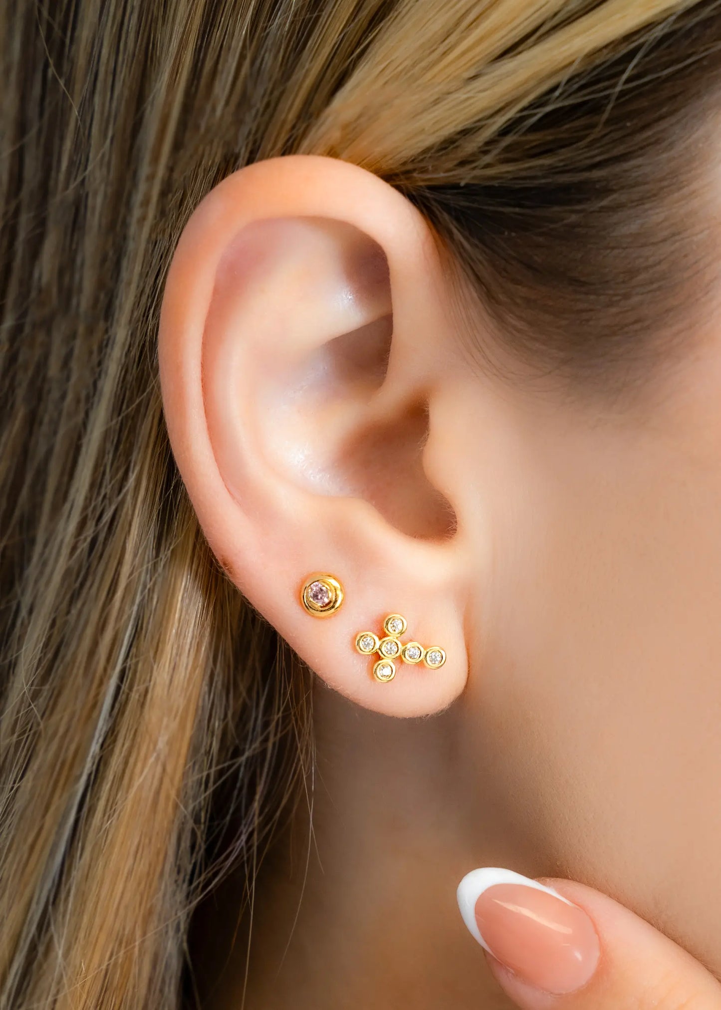Topitos de oro laminado 18k Ref. 34188