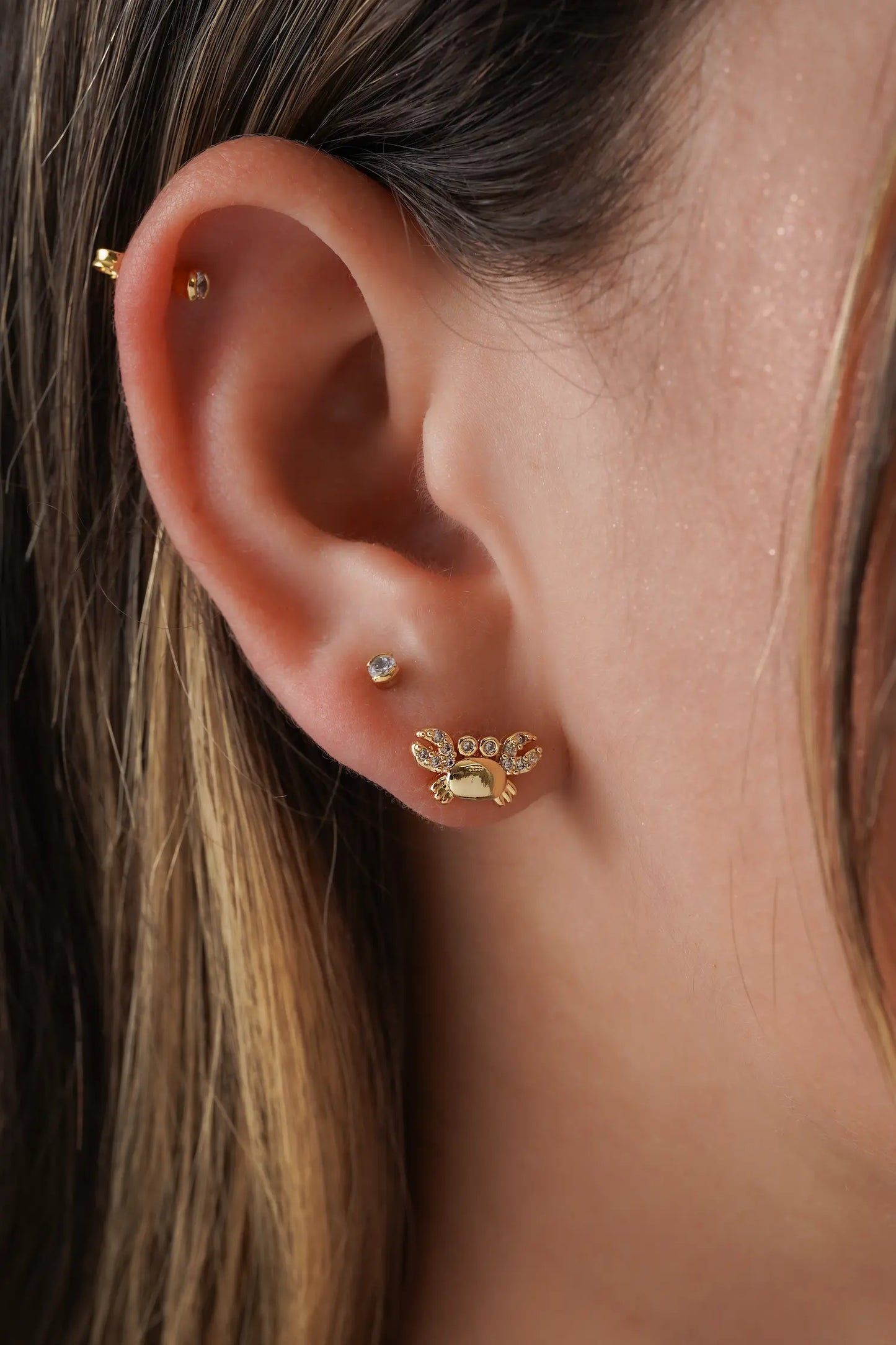 Topitos de oro laminado 18k Ref. 34252