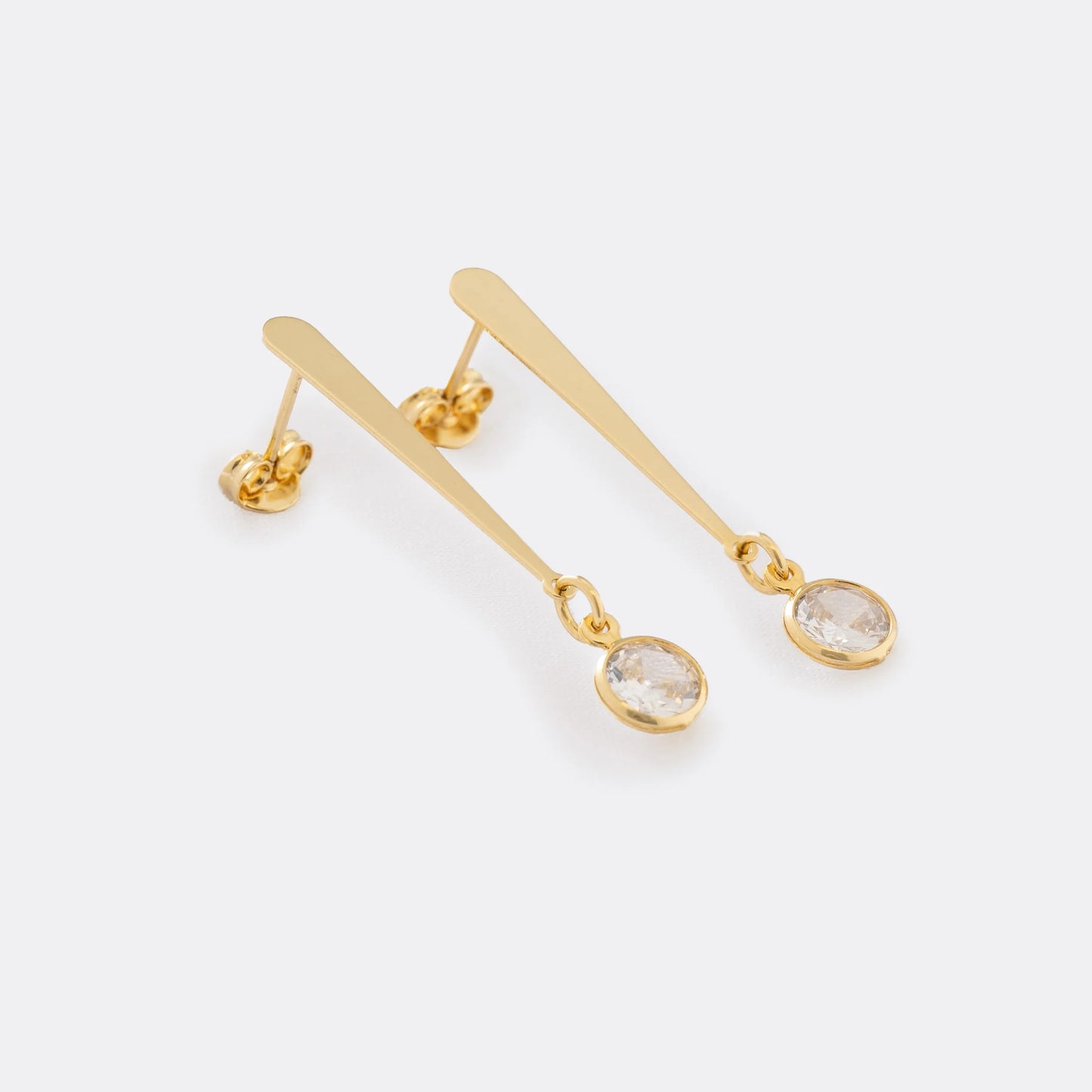 Arete de oro laminado 18k Ref. 34112