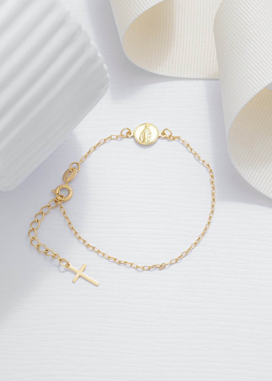 pulsera con virgen laminada