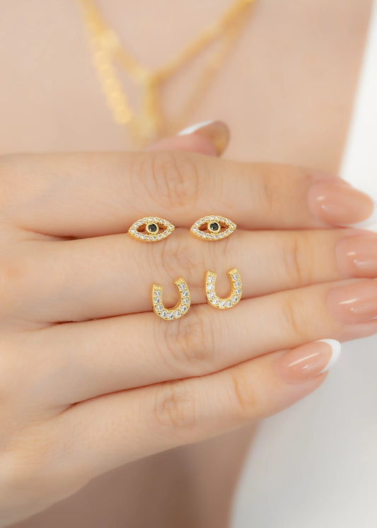 Topitos de oro laminado 18k Ref. 34249