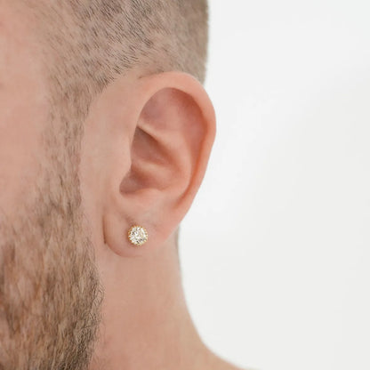 Topitos de oro laminado 18k hombre  Ref. 34039