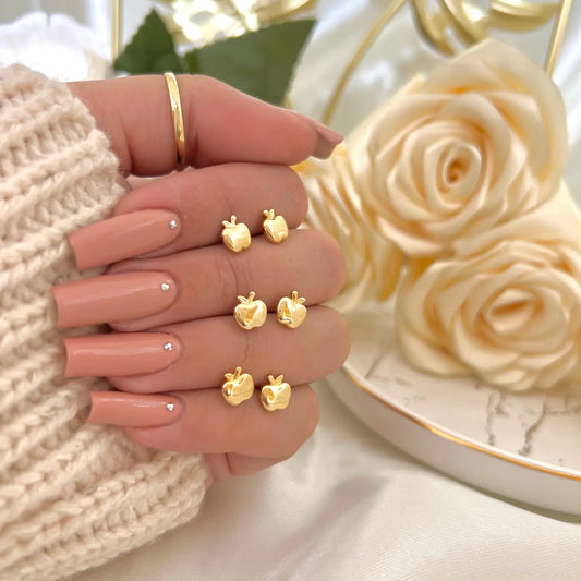 Topitos de oro laminado 18k Ref. 34243