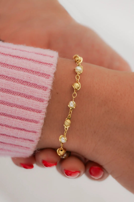 Pulsera en oro laminado 18k de 16cm Ref. 54091