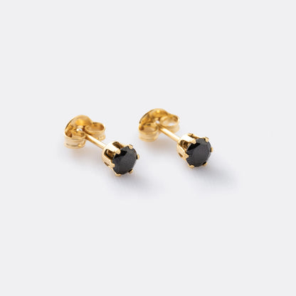 Topitos de oro laminado 18k hombre  Ref. 33022-NEGRO