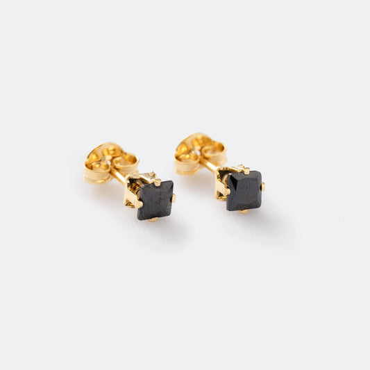 Topitos de oro laminado 18k hombre  Ref. 33021-NEGRO