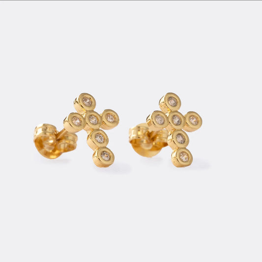 Topitos de oro laminado 18k hombre Ref. 34188