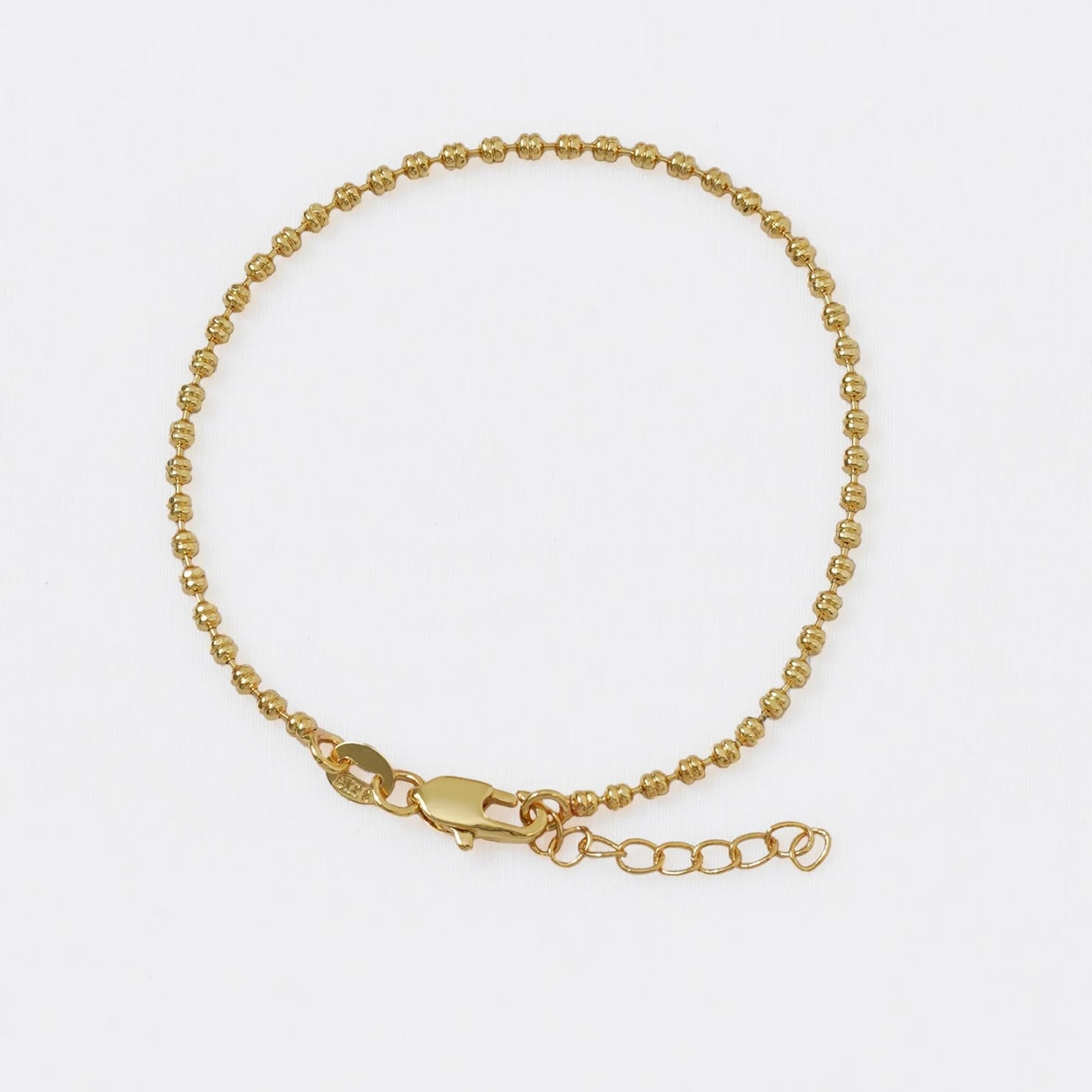 Pulsera en oro laminado 18k de 16.5cm Ref:50001