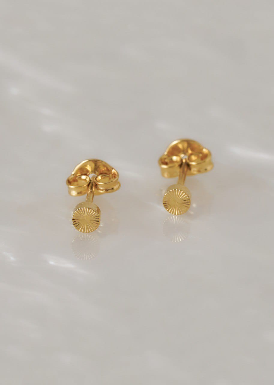 Topitos de oro laminado Ref:34710 3mm
