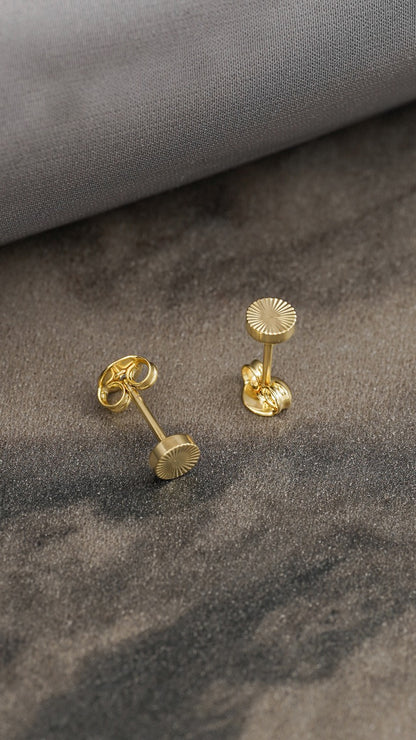Topitos de oro laminado Ref:34710 3mm
