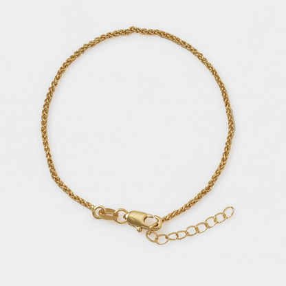 Pulsera en oro laminado 18k de 16.5cm Ref:50011