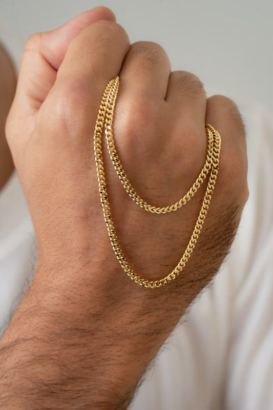 Cadena en oro laminado 18k de 65cm Ref 40028