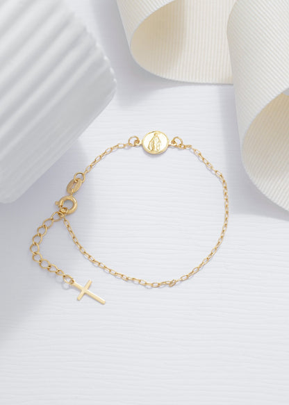 pulsera con virgen laminada